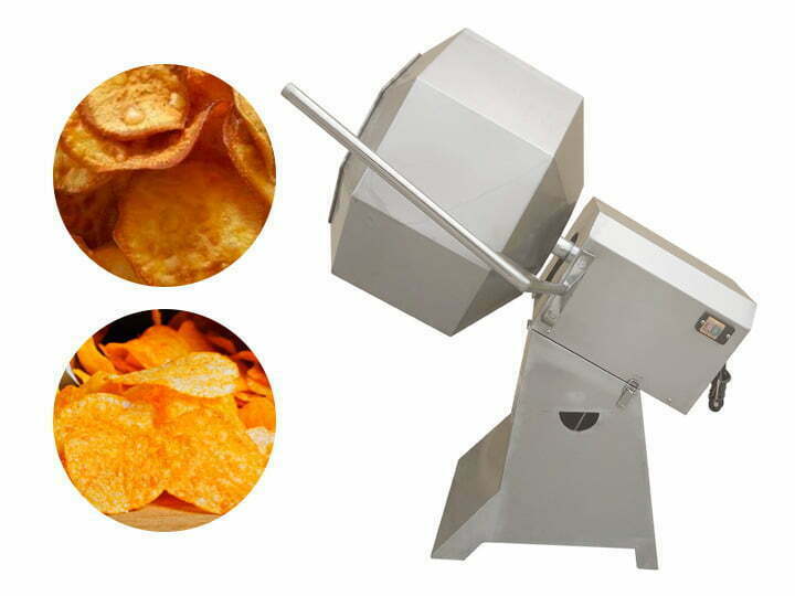 Octagonal potato chips seasoning machine