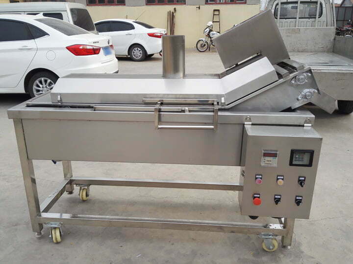 Small commercial continuous snack fryer