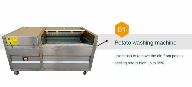 Machine à éplucher les pommes de terre commerciale