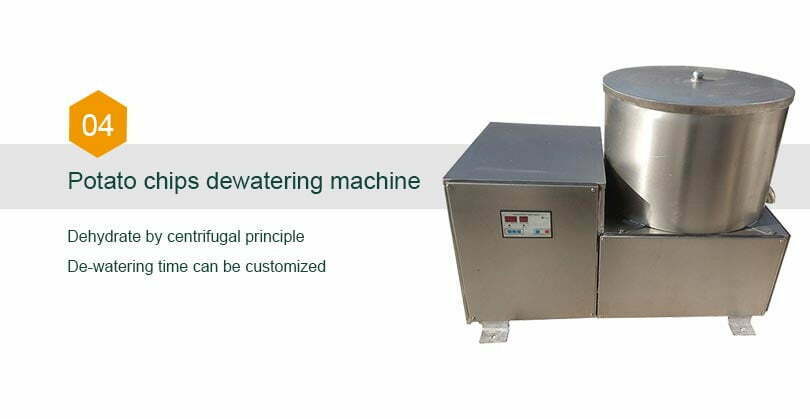 Máquina deshidratadora de patatas fritas