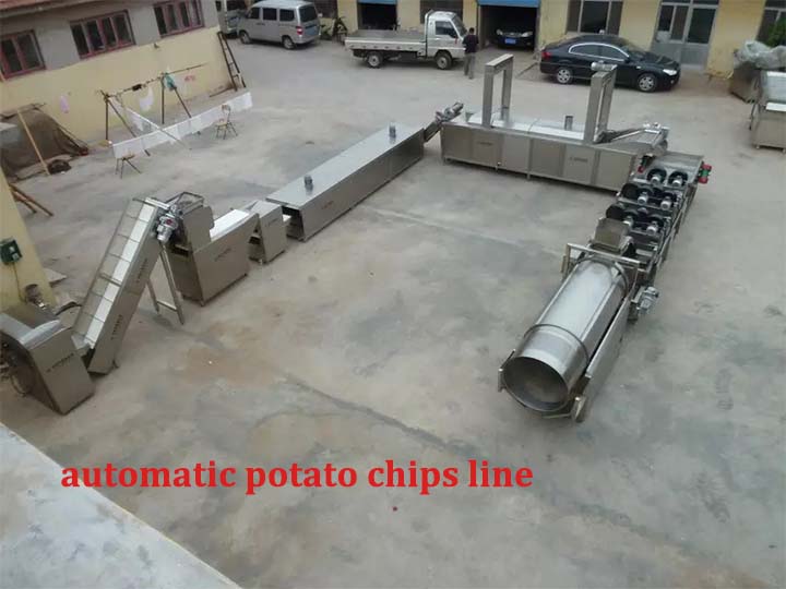 Automatic potato chips line