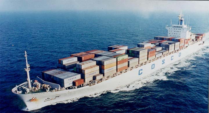 Sea shipping transportation
